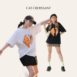 Áo thun cat croissant tkp162 lollie studio