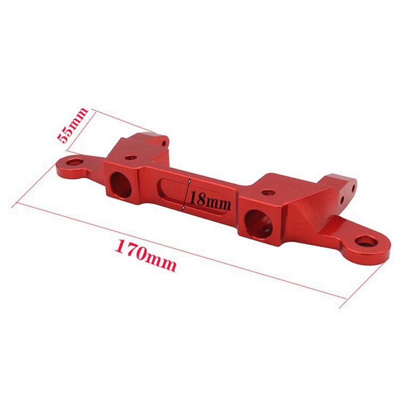 Giá Đỡ Tấm Chắn Sau Bằng Kim Loại Màu Đỏ Cho Xe Điều Khiển Từ Xa AXIAL 1 / 6 SCX6 JEEP