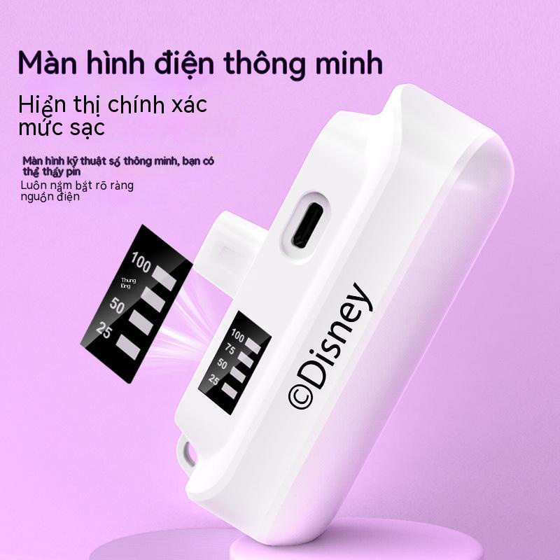 Sạc Dự Phòng Không Dây Mini Bỏ Túi Họa Tiết Hoạt Hình Dễ Thương