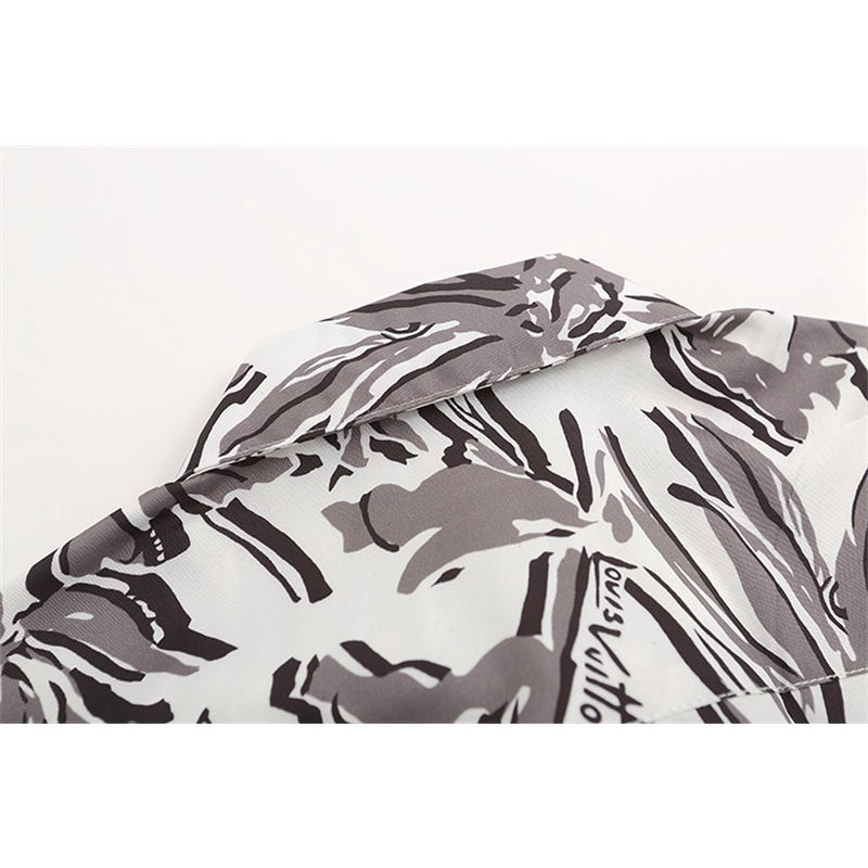 L &amp; V--Áo Sơ Mi casuacomfortable In Hai Lớp Bắt Mắt Tương Phản htkuthjcolorfu Mùa Hè Thoải Mái