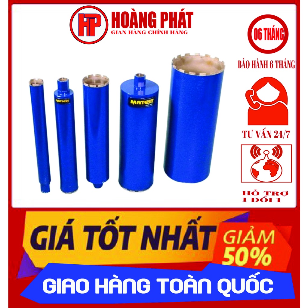 Mũi khoan rút lõi chuyên dùng cho thợ điều hòa- Mũi rút lõi khô lưỡi hợp kim chất lượng cao phi 32 đến 132