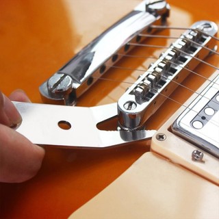 SUN Stainless Steel Guitar Spanner Wrench Multi Spanner Wrench for Guitar Switch Knobs Tuner Multifunction Guitar Knobs