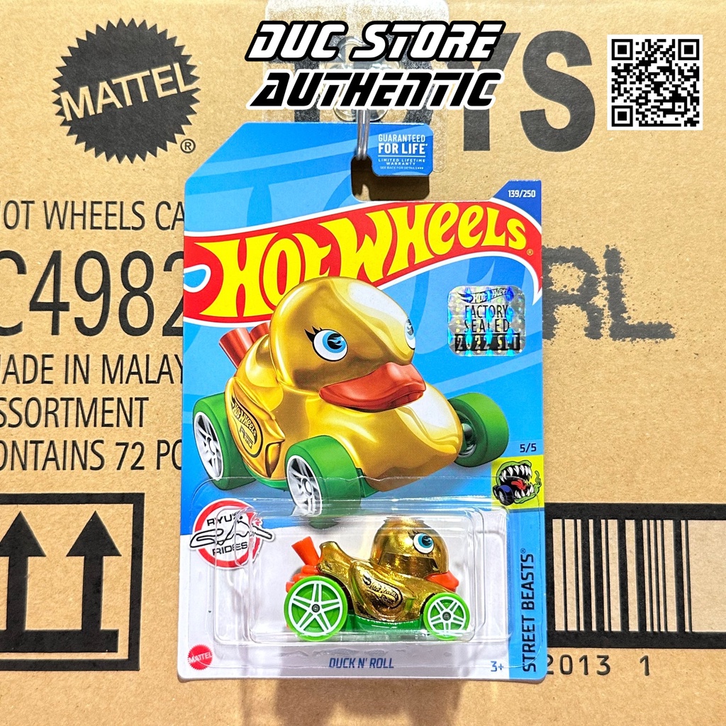 ducstore.vn Xe mô hình HCY06 Hot Wheels Duck N' Roll - Treasure Hunt - TH