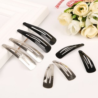 Set 10 Kẹp Tóc Màu Đen / Bạc Thời Trang Cho Nữ