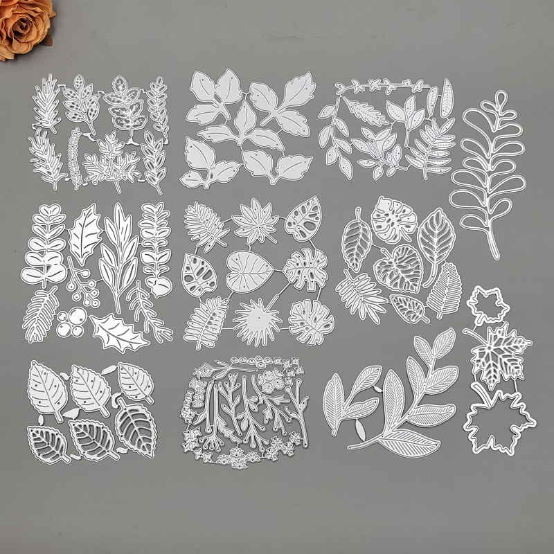Khuôn Cắt Giấy Kim Loại Hình Chiếc Lá