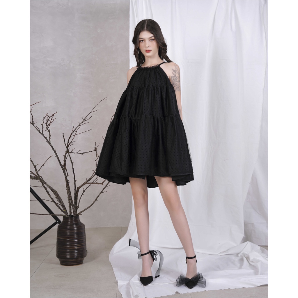 GOÛT DE JUN - Đầm nữ thiết kê cổ yếm form babydoll - RORA DRESS