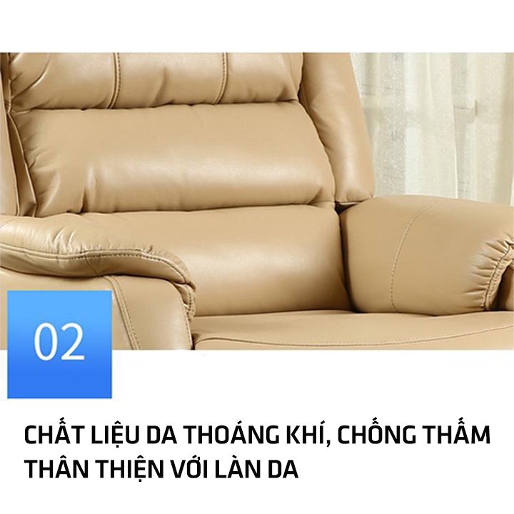 Ghế sofa đơn thư giãn, ghế sofa lười phòng khách ngồi giải trí đọc sách coi phim ngả lưng