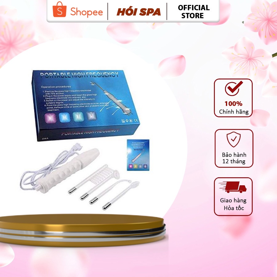 (Sale) Máy Điện Tím, Sát Khuẩn Cầm Tay Sau Nặn Mụn Bảo Hành 12th Dùng Trong Spa Thẩm Mỹ Viện.