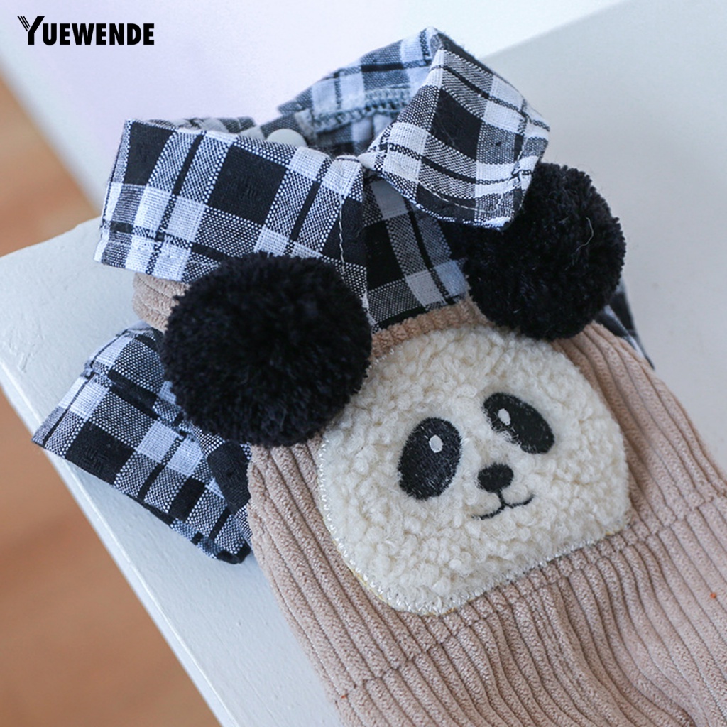 [Yue.z] Bộ Áo Liền Quần Họa Tiết Gấu Trúc Hoạt Hình Mặc Hàng Ngày Có Thể Giặt Được Thoải Mái