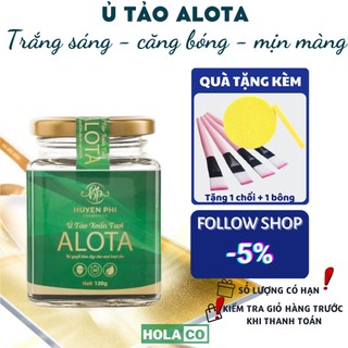 Ủ tảo xoắn tươi ALOTA Huyền Phi, mặt nạ tảo dưỡng trắng cấp ẩm, tái tạo da 120g