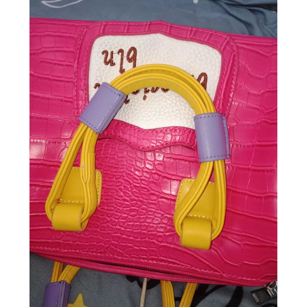 ORDER♥️Túi xách thêu 3D hoạ tiết Boston2 Size 3 màu