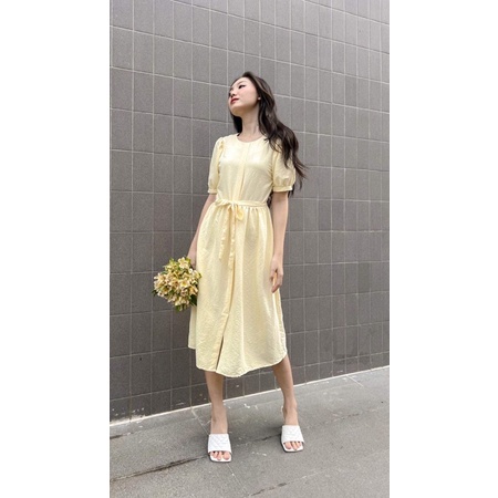 Ceci Cela - Đầm Dáng Suông Tay Bồng Jayla (Kèm Dây Eo)