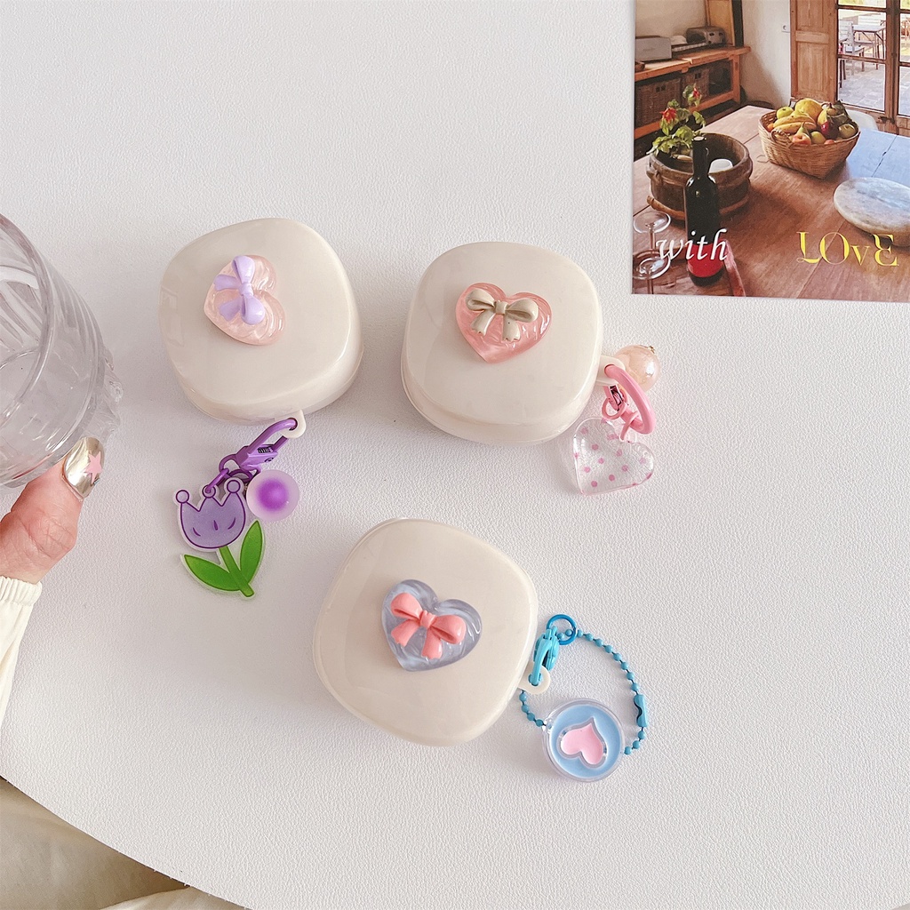 Vỏ Bảo Vệ Hộp Sạc Tai Nghe Bluetooth Không Dây Baseus WM02 + Bằng tpu Mềm Chống Sốc Kèm Dây Đeo DIY