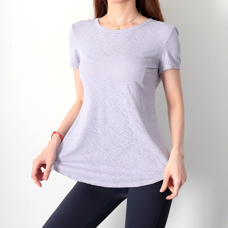 Áo thun thể thao ANRAN chất liệu thoáng khí dáng rộng lưng đẹp