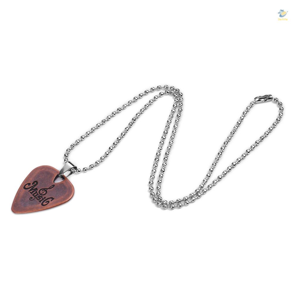 Vòng cổ Hợp Kim Kẽm Dày 1.2mm Hình Đàn Guitar Độc Đáo