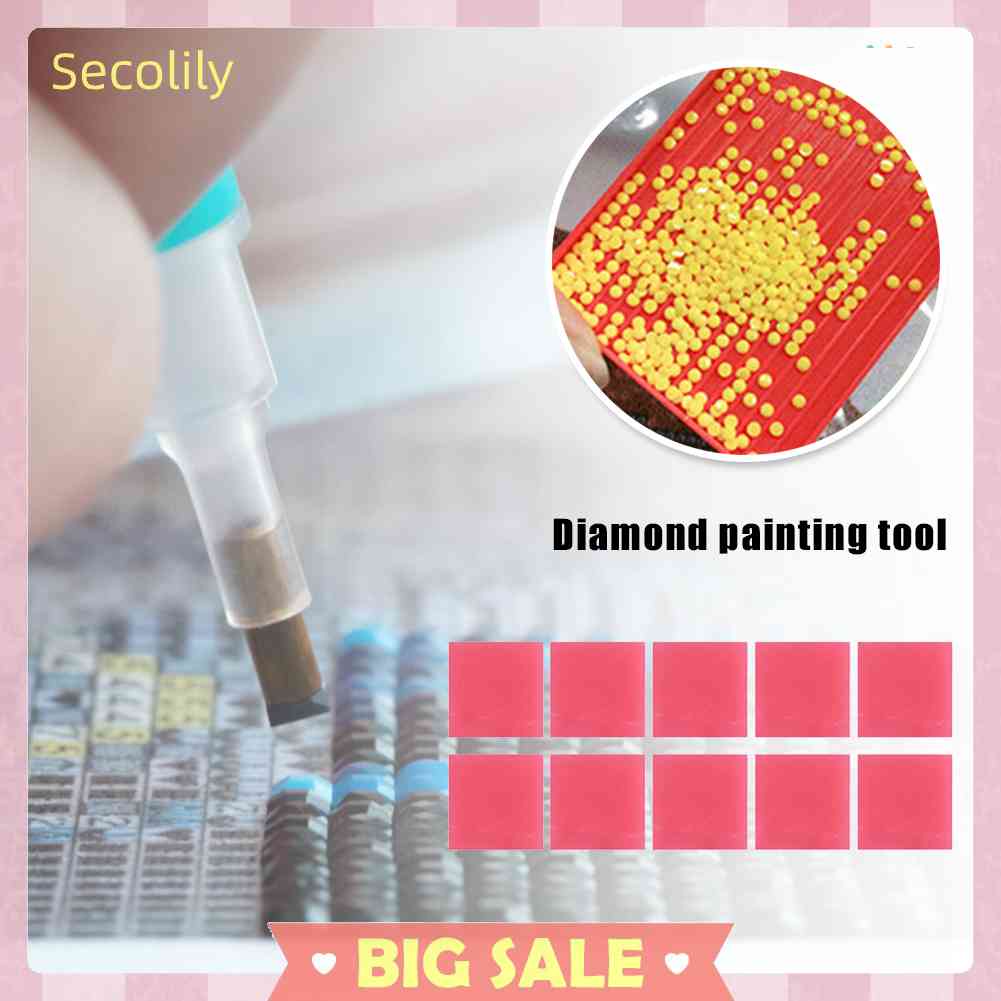 Bộ 10 Miếng Đất Sét Resin Dùng Làm Tranh Đính Đá DIY