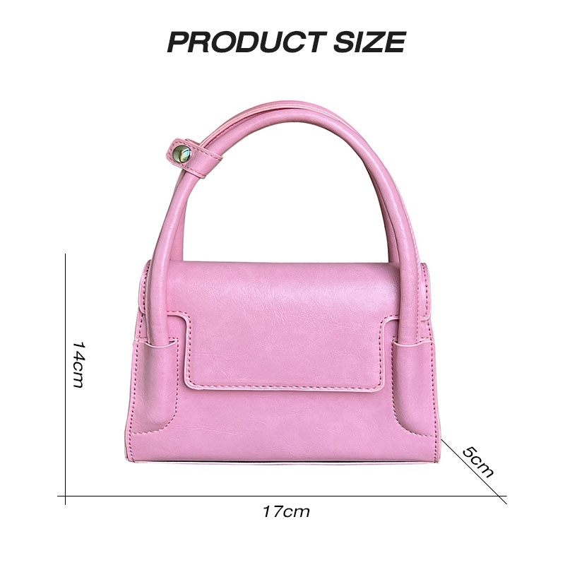 MISCHA Túi Đeo Chéo mini Bằng Da PU Màu Trơn Phong Cách Phương Tây Thời Trang Cho Nữ