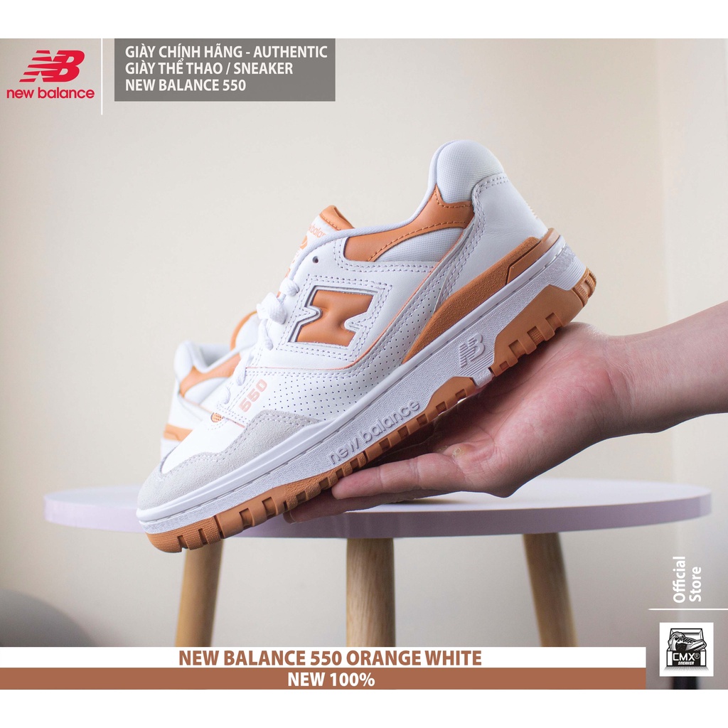 Giày New Balance 550 ORANGE WHITE - AUTHENTIC 100%