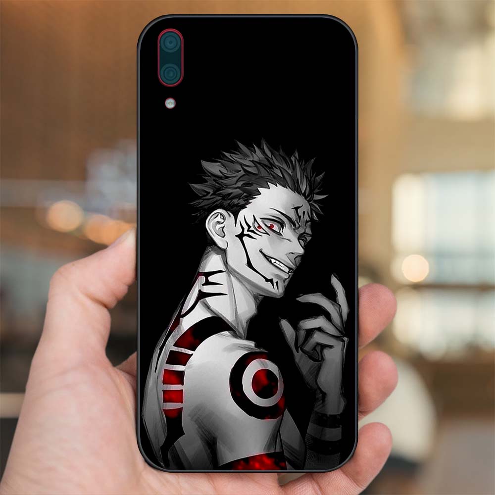 Ốp lưng Huawei Y7 Pro 2019 viền đen in hình Sukuna Yuji Jujutsu Kaisen Chú Thuật Hồi Chiến