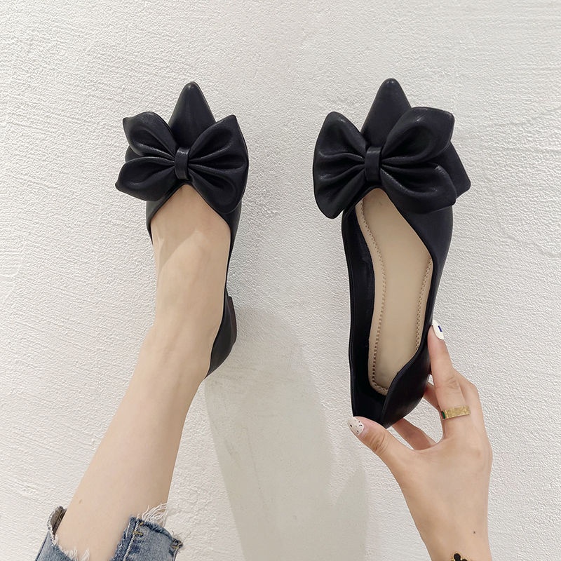 Giày Búp Bê Da Mềm Đế Bằng Thời Trang Cho Nữ