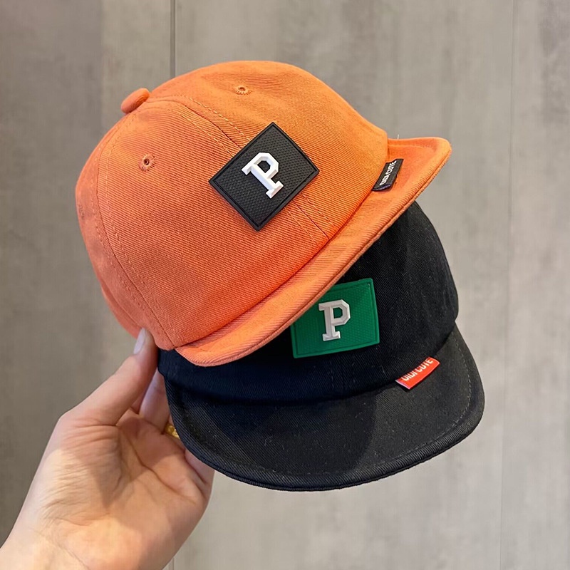 Mũ Da Mềm Mại In Chữ Thời Trang Xuân Hè Cho Bé Trai