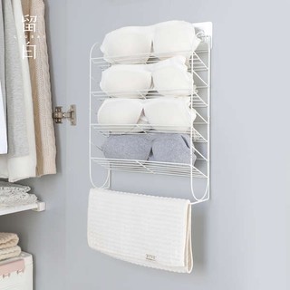 Giá sắt treo đồ lót / vớ màu trắng tiện dụng cho tủ quần áo