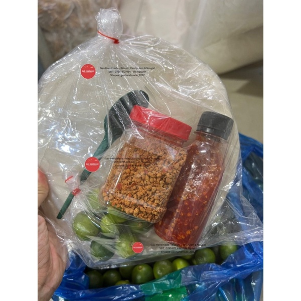 COMBO BÁNH TRÁNG SIÊU DẼO + ỚT RIM+ BỊCH TẮC + MUỐI TÔM SIÊU CAY HẠT TO VỪA