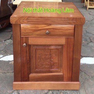 Táp đầu giường nhỏ gỗ xoan đào