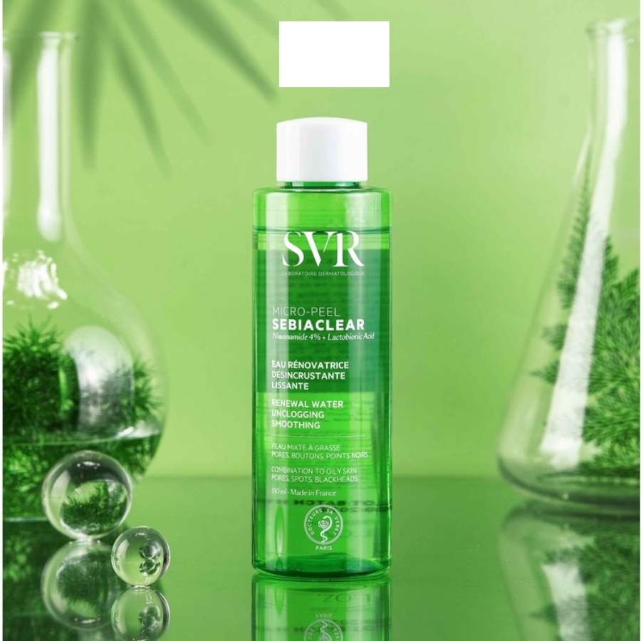 Nước Cân Bằng Da SVR SEBIACLEAR MICROPEEL 150ml Dành Cho Da Dầu Mụn