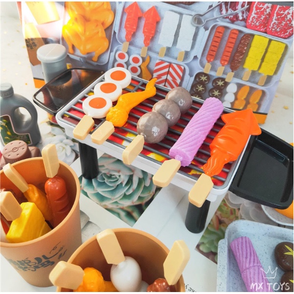 ĐỒ CHƠI BẾP NƯỚNG BBQ 55 CHI TIẾT CHO BÉ