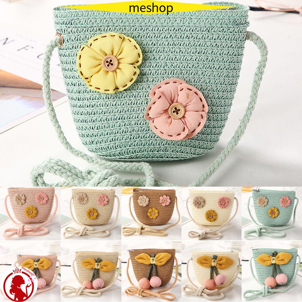 Túi Cói Đeo Chéo Mini Thời Trang Cho Nữ