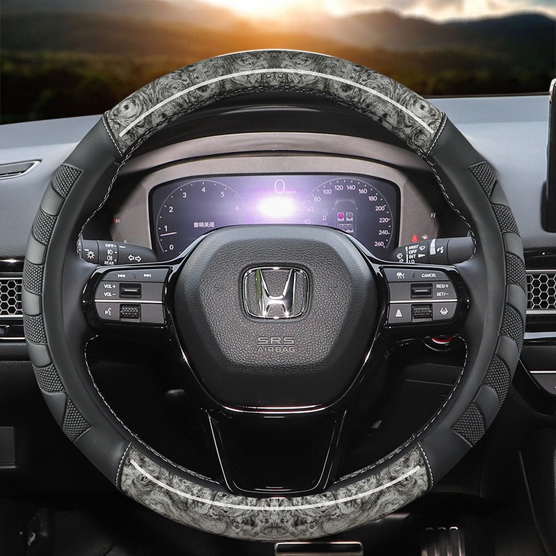 Bọc Vô Lăng Xe Hơi Vân Gỗ Cho Honda CRV 2017-2022 2023 Clarity 2016-2018 Civic10th 2016-2022