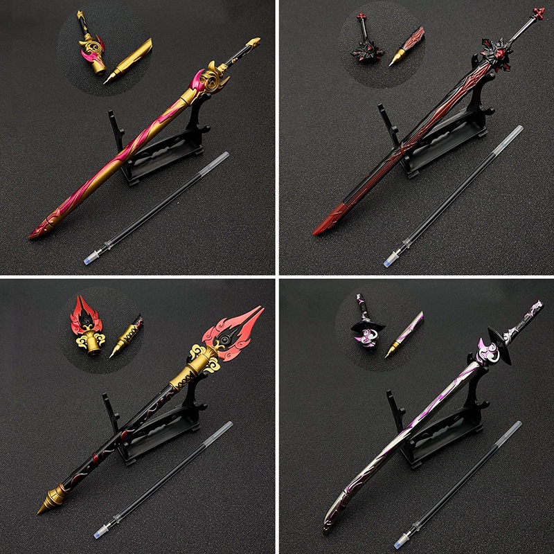 Bút Bi Tạo Hình Vũ Khí Anime Songping Game Genshin Va Chạm Đẹp Mắt