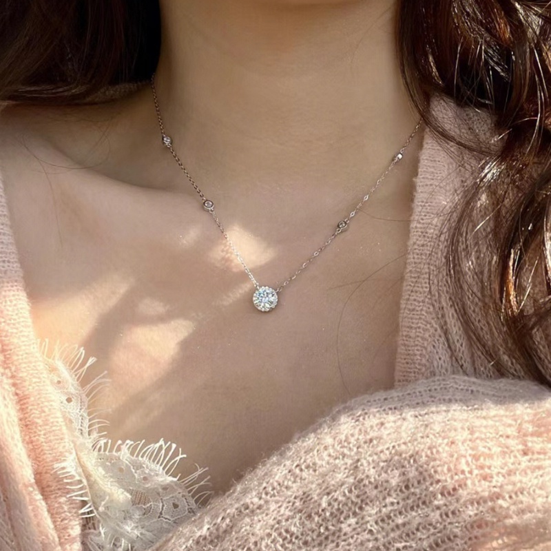 Vòng cổ Mặt Ngôi Sao Đính Đá Zircon Đơn Giản Thời Trang Cho Nữ