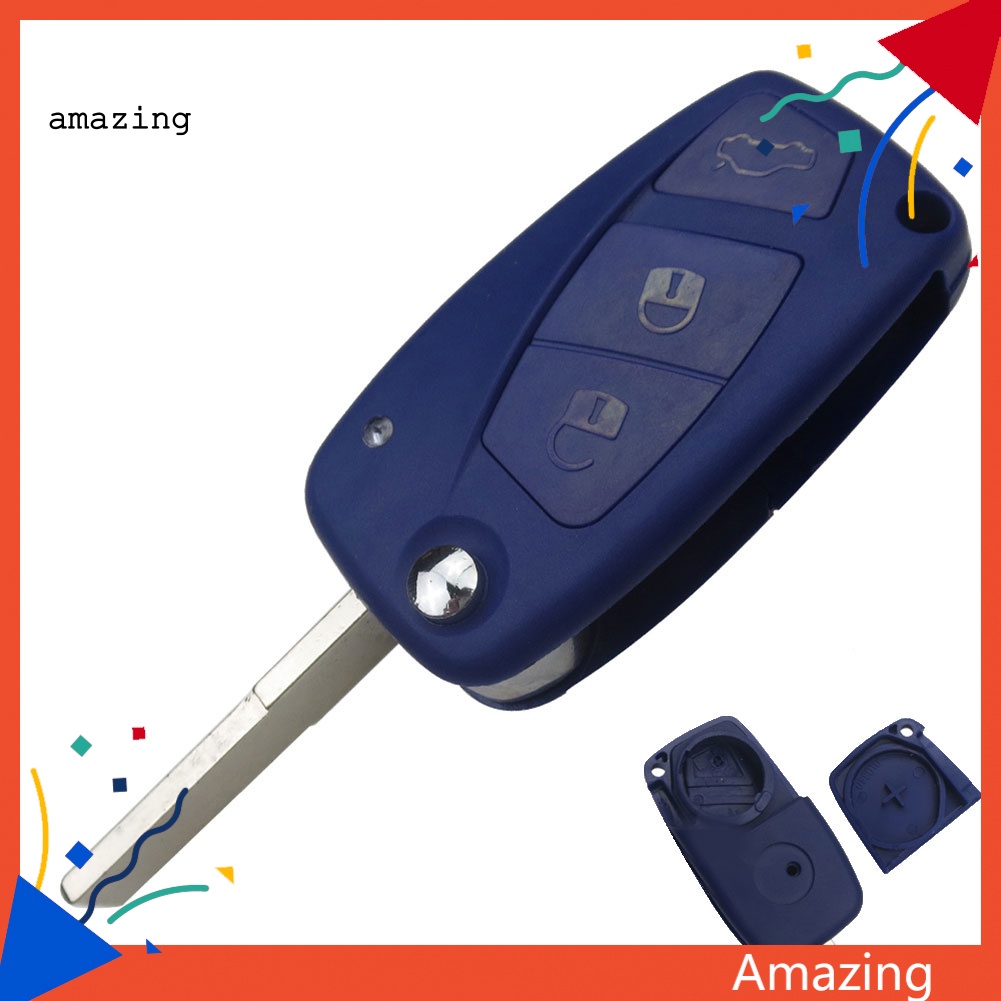 Vỏ Chìa Khóa Điều Khiển Từ Xa 3 Nút Cho Fiat Grande Punto Stilo Panda