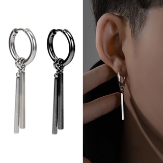 1 Bông Tai Thép Titan / Khuyên Kẹp Tai Không Cần Xỏ Lỗ Phong Cách Hip hop Đơn Giản Thời Trang Phong Cách Hàn Quốc Dành Cho Nam Và Nữ