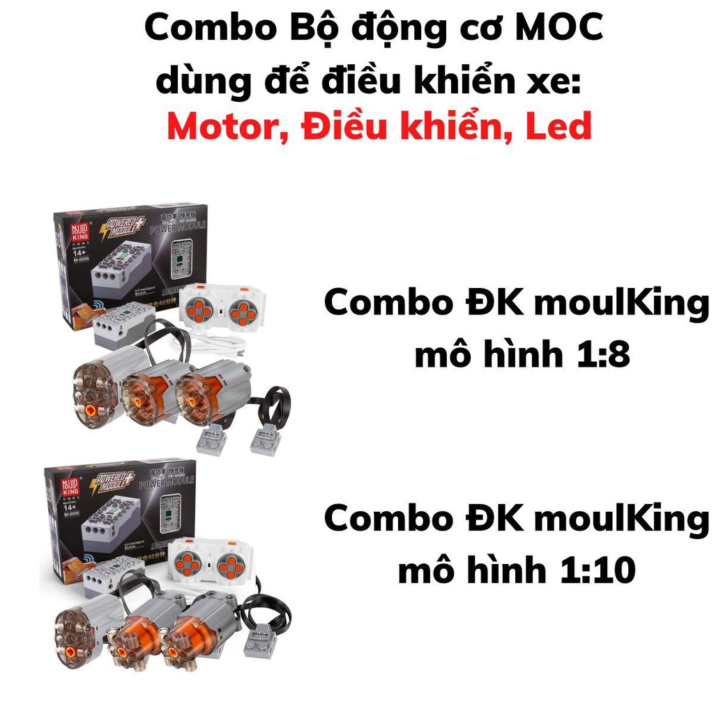 Bộ điều khiển Mould King dành cho siêu xe technic mô hình lắp ráp theo tỉ lệ 1:8 , 1:10, 1:14 bảo hàng 1:1