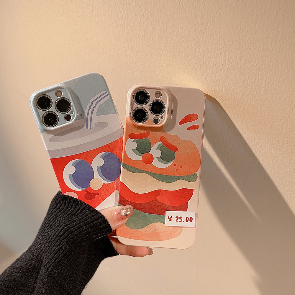 Ốp Điện Thoại Cứng In Hình Cặp Đôi Vui Nhộn Cho Iphone 13 14Pro max 12 11 Xs 8-III