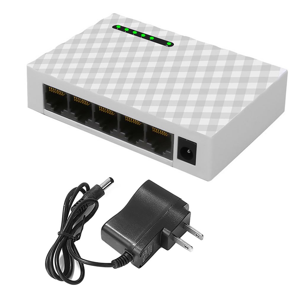 Bộ Chuyển Đổi Mạng Ethernet Hoa Hướng Dương 5 Cổng Cắm US / EU 10 / 100 / 1000Mbps RJ45