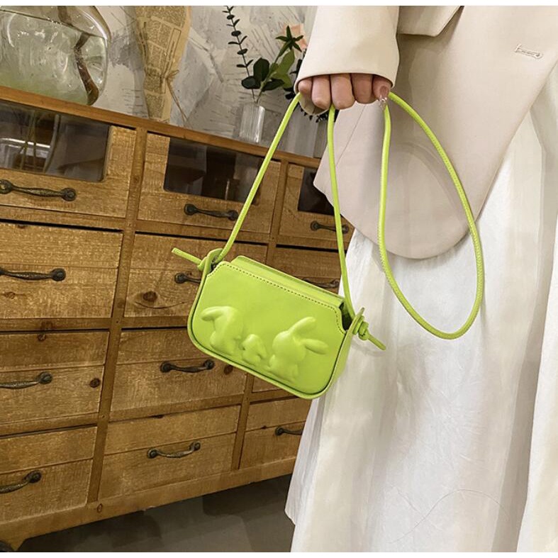 Túi Đeo Chéo Hình Thỏ Phong Cách Hàn Quốc Cho Nữ