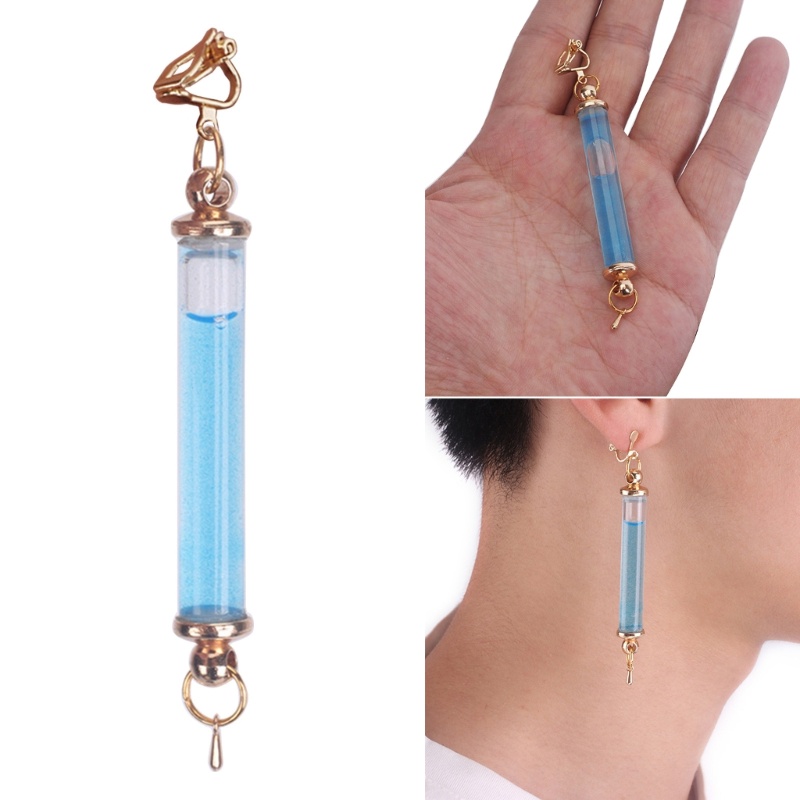 San * Bông Tai Hình Trụ Dạng Kẹp Bản To Trang Phục Hóa Trang Dự Tiệc Cho Nữ