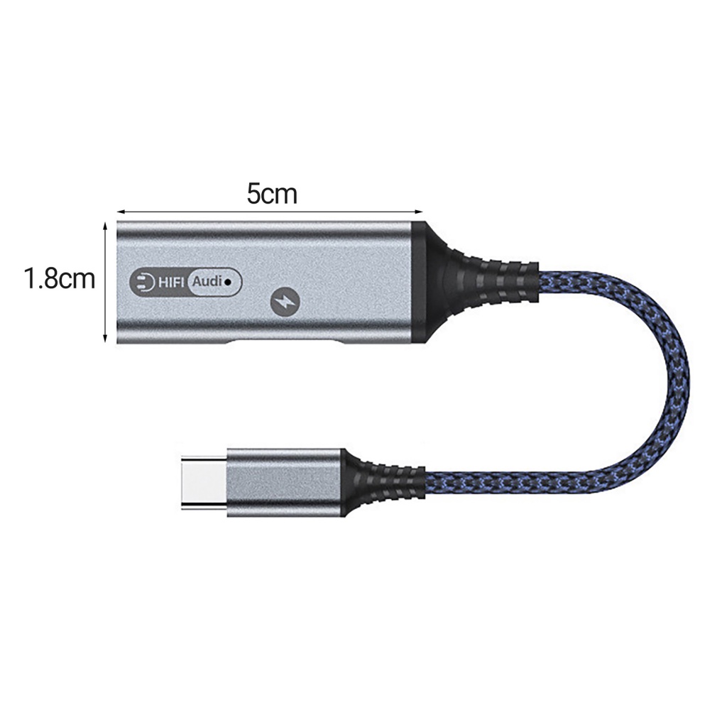 Dây Cáp Chuyển Đổi Cổng Type-C Sang Cổng 3.5mm 2 Trong 1 Tiện Dụng