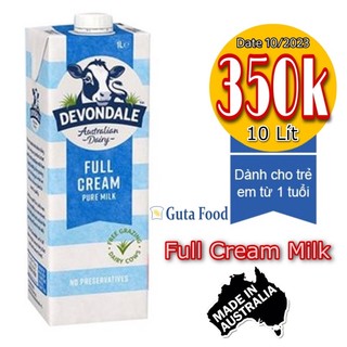 Một thùng sữa úc Devondale 10 lít
