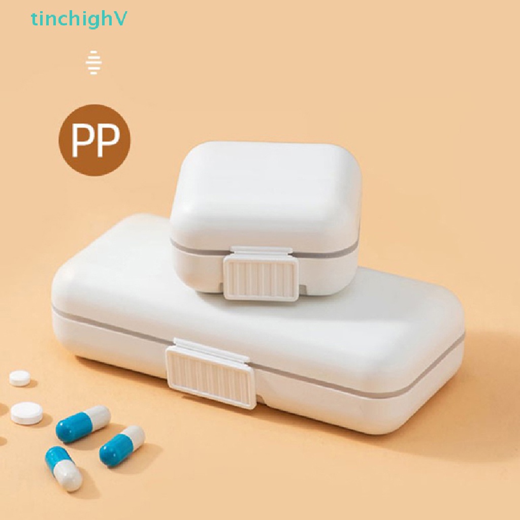 Hộp Đựng Thuốc 8 Ngăn Di Động Kèm Vòng Niêm Phong Tiện Dụng Cho Đi Du Lịch