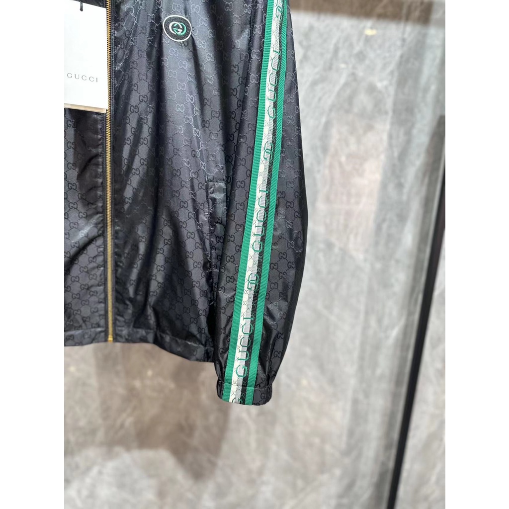 Áo khoác gió nam thời trang cao cấp Gucci GC GG họa tiết độc đáo, phong cách thời thượng