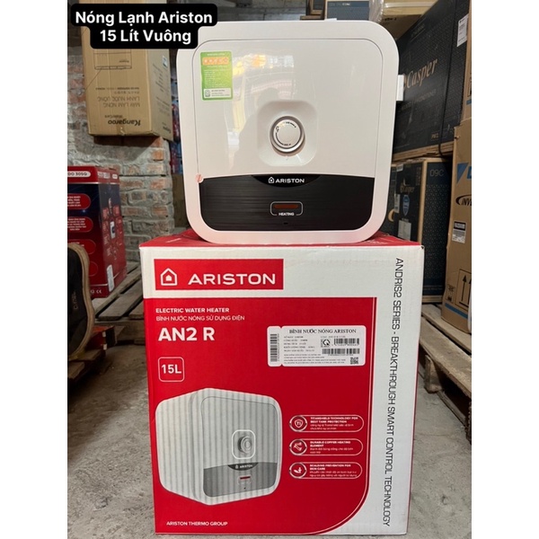 Bình Nóng Lạnh Gián Tiếp Ariston AN2 15 lít và 30 Lít Vuông 1 Đèn Chính Hãng