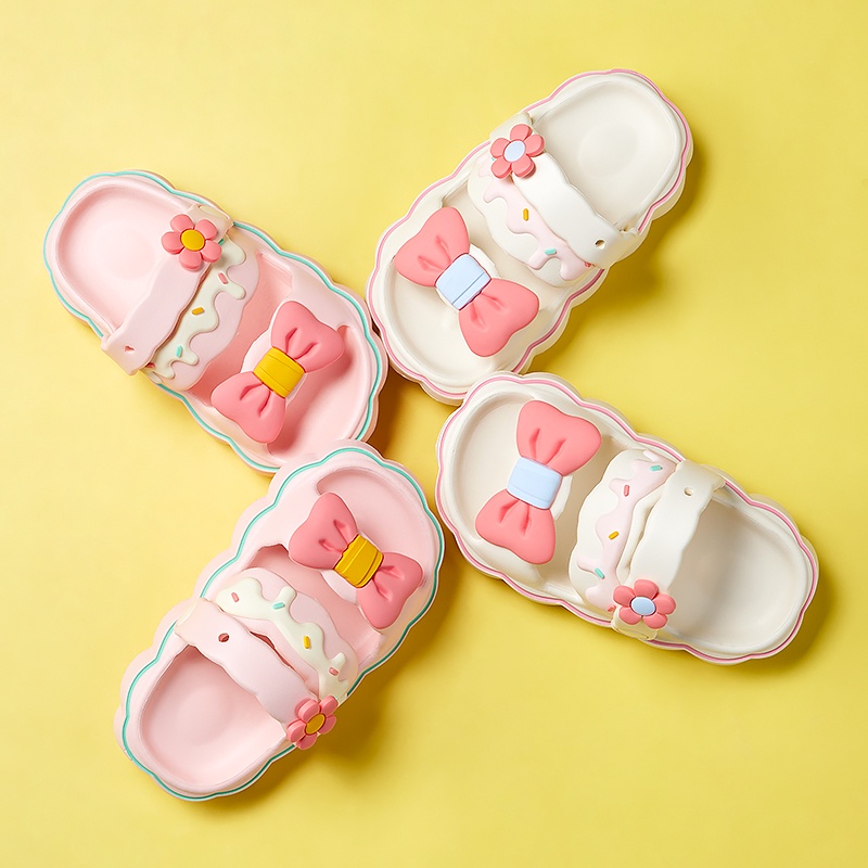 Cheerful Mario Dép Công Chúa Bằng EVA Đế Mềm Chống Trượt In Hình Mario Dễ Thương Thời Trang Mùa Hè Cho Bé Gái