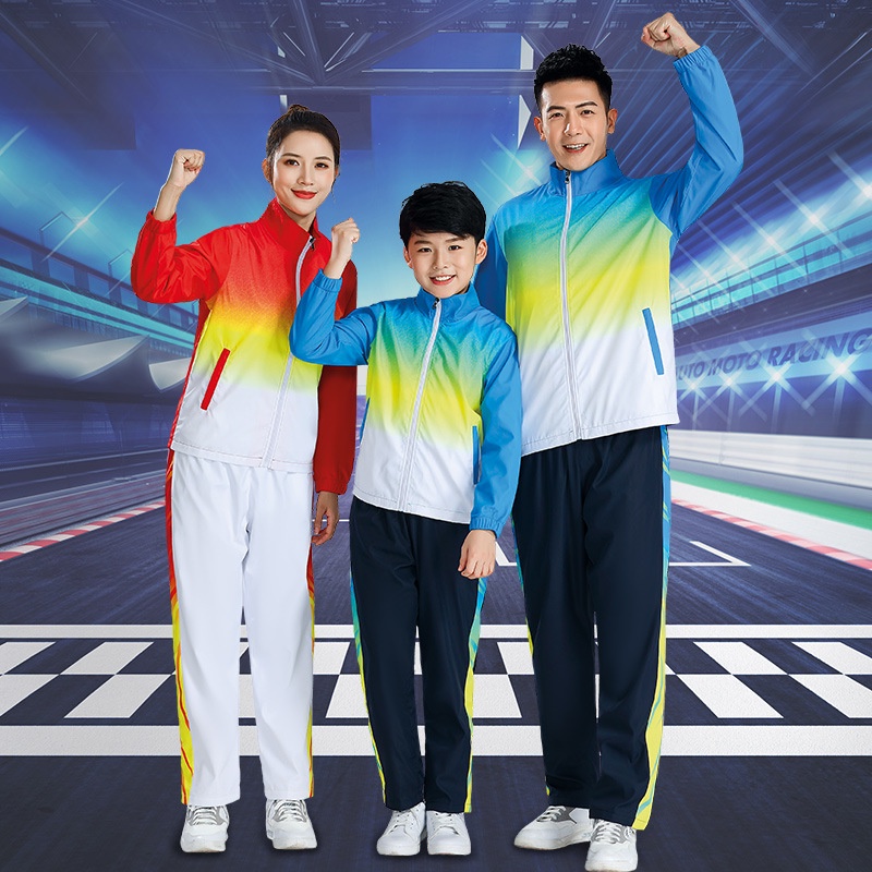 Bộ Đồ Thể Thao 2 Món Áo Khoác Tay Dài Phối Quần Dài Thời Trang Thu Đông Cho Nam Và Nữ