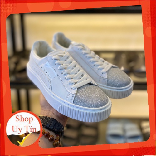 Giày thể thao sneaker nữ trắng 𝐏𝐔𝐌𝐀 ⚡Tặng 1 đôi tất Full Box Bill ⚡ Bản hàng 11 bản trung.