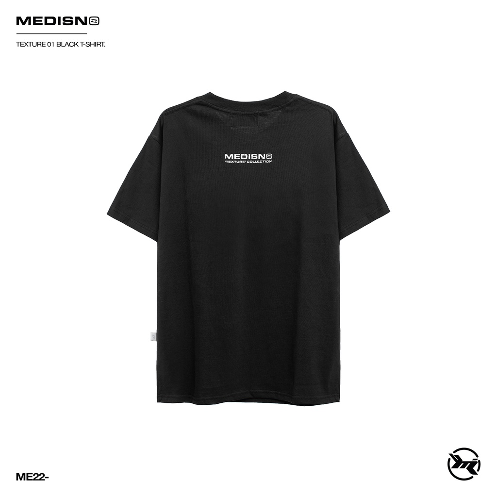 MEDISN - Áo thun TEXTURE 01 T-SHIRT/ BLACK
